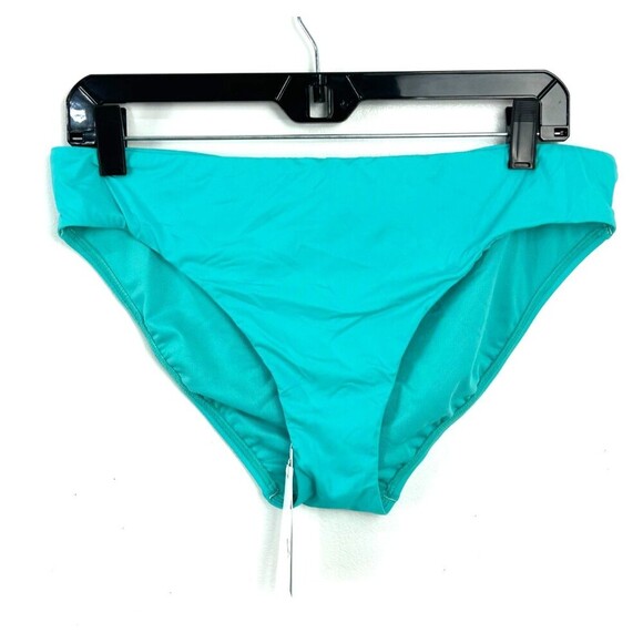 New Bleu Rod Beattie Women Sz 10 Blue Green Ruched Back Swimsuit Bikini Bottoms - Picture 4 of 12
